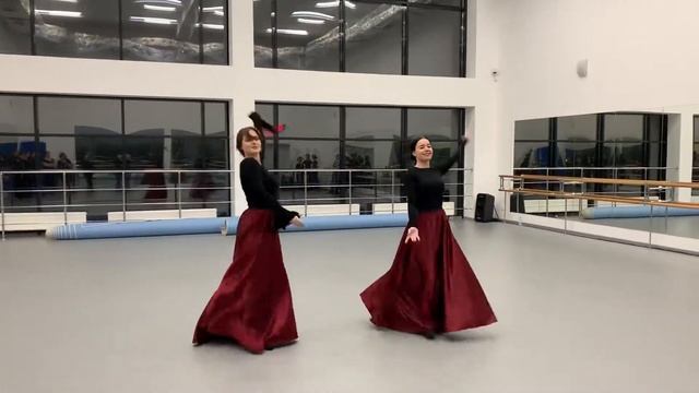 Наши ученицы! Аджарский танец смотреть онлайн