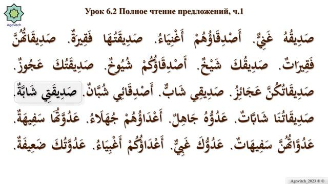 «ад-Дурусу ш-Шифахия» Урок 6.2. Полное чтение предложений.Часть 1. (Полный формат) смотреть онлайн