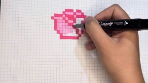 Как нарисовать розу по клеточкам