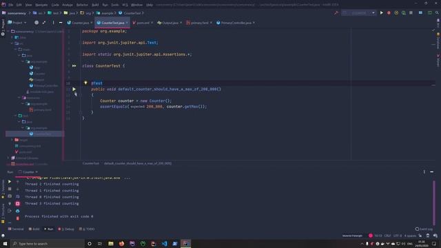 [Java] Testing our counter using JUnit (3/3) смотреть онлайн