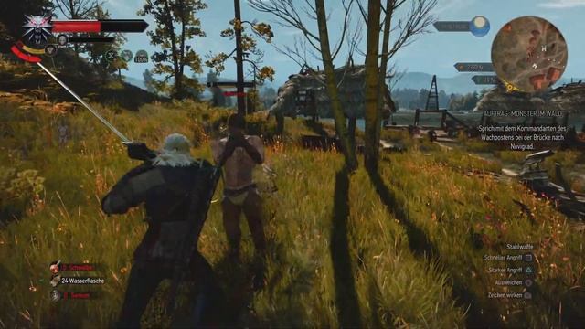 The Witcher 3 - Finisher Move with the new camera setting смотреть онлайн