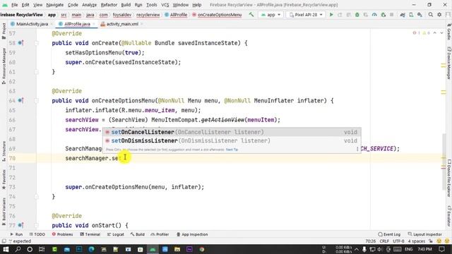 Fragment SearchView | Adding SearchView in Fragment | Android Studio смотреть онлайн