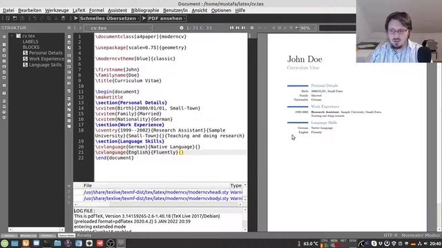 LaTeX Tutorial 11: Creating CV in LaTeX смотреть онлайн