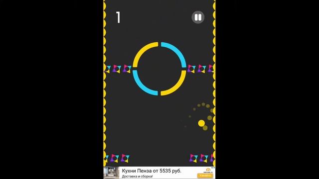 Color Switch - впечатляющий минимализм! Геймплей и первый взгляд на игру, андроид смотреть онлайн
