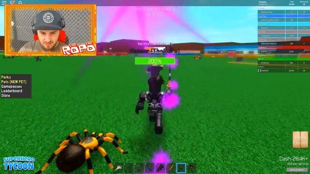 ROBLOX SUPERHERO TYCOON - ROPO IS SUPER EVIL AS VENOM!!! смотреть онлайн