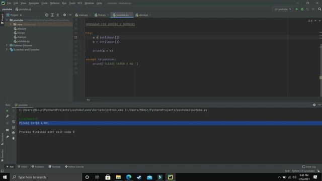 Python 3.9 Tutorials: Exception Handling In Python | Try , Except , Finally | Python Tutorial смотреть онлайн