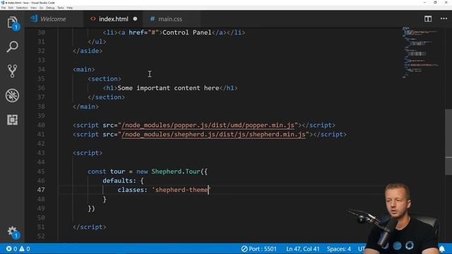 Creating Step by Step Feature Introductions with Shepherd.js смотреть онлайн