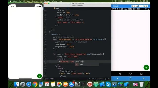 Row Animation | Android & IOS App tutorial | React native animation tutorials for beginners смотреть онлайн