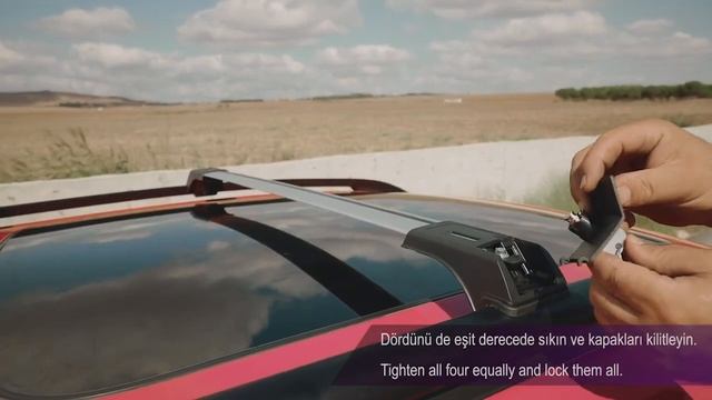 Поперечки для рейлінгів на ніжках Erkul Wingcarrier V1 встановлення на авто. смотреть онлайн