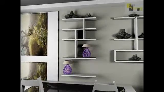 современная кухня с мотивами природы на фасадах и кафельной плитке смотреть онлайн