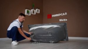 Установка чугунной ванны производства АО «Завод Универсал» на регулируемые ножки.mp4