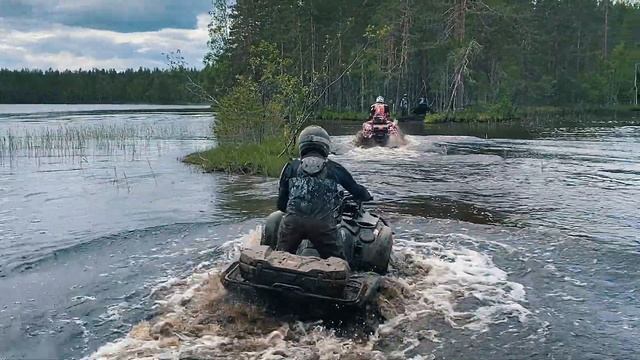 Карелия Турпоездка на квадроциклах по трассе ЛадогаТрофи 2019 смотреть онлайн