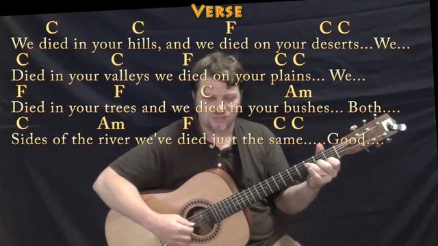 Deportee (Woody Guthrie) Fingerstyle Guitar Cover Lesson in C with Chords/Lyrics смотреть онлайн