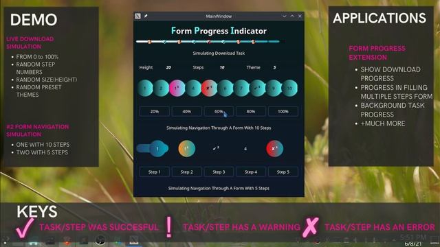 #2 Python make a custom progress bar/indicator using custom widget extension | PYQT | PySide | GUI смотреть онлайн