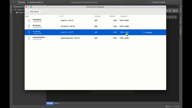 Xamarin Android Uber Clone - Creating a New Emulator for Your Project on Mac смотреть онлайн