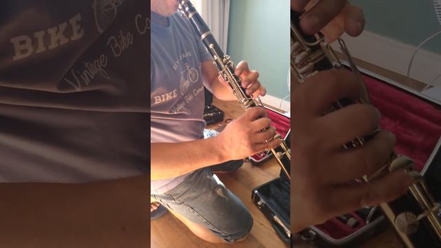 Clarinete Yamaha Nippon Gakki Origem Japonesa Afinação Sib 17 chaves Regulada. смотреть онлайн