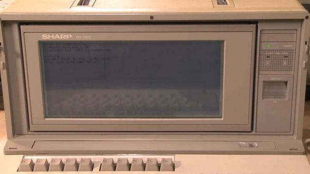 Компьютерный музей X-Labs: Sharp PC-7000 смотреть онлайн