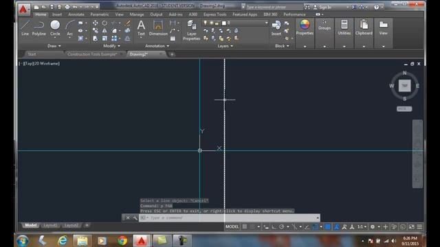 AutoCAD I 08-14 Using the XLINE Command Offset Option смотреть онлайн
