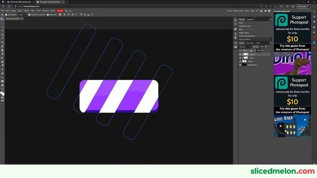 How to make EASY UI BUTTON in PHOTOPEA... *wow* смотреть онлайн