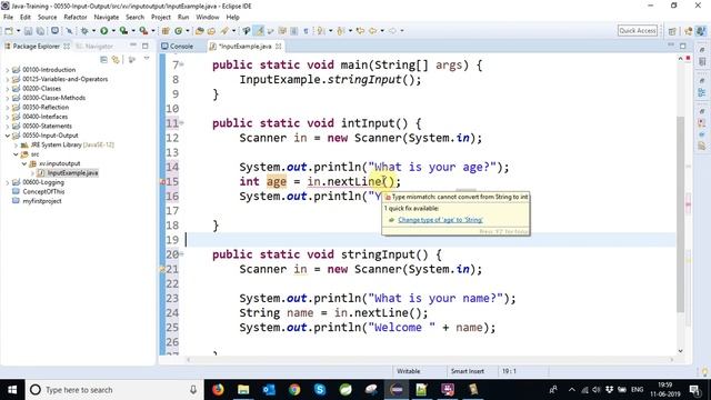 java InputOutput InputExample Int #java #studylead смотреть онлайн