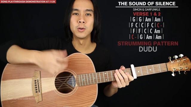 The Sound Of Silence Guitar Lesson ?Simon & Garfunkel Guitar Tutorial |Fingerpicking + Easy Chords|