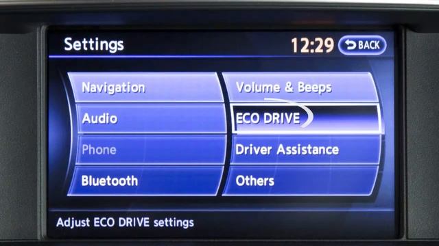 2015 Infiniti Q70 -  Setting Button (if so equipped)