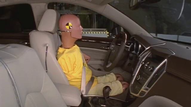 2010 Cadillac SRX side IIHS crash test смотреть онлайн