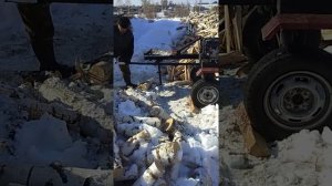Дровокол на редукторе  Ч100 и моторе 6.5л/с.