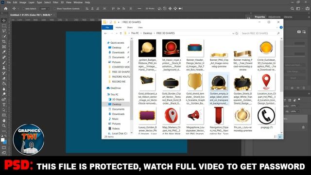 FREE 3D SHAPES - PHOTOSHOP DOCUMENT (PSD) PNG FILES - FREE TUTORIALS IN TWI смотреть онлайн
