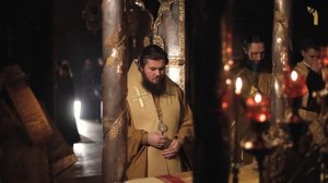 Знаменная литургия в Троицком соборе - Лавра г.Сергиев Посад