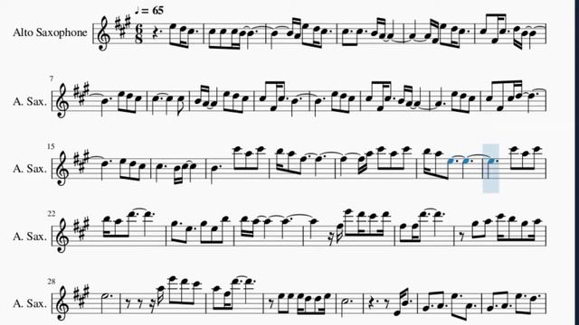 Alto Sax Sheet Music: How to play Mr Loverman by Ricky Montgomery смотреть онлайн