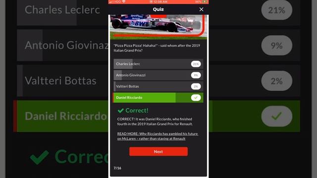 My Score F1 Quiz 2020 Review смотреть онлайн