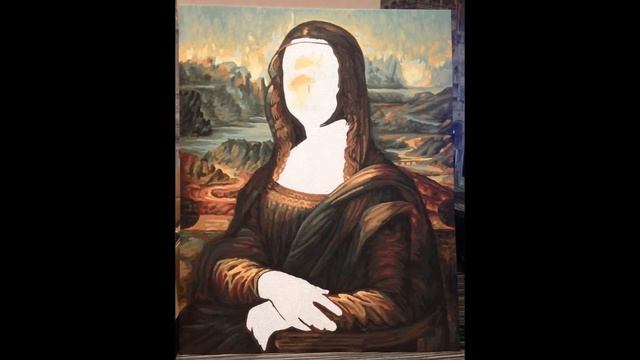 Видеоряд, который показывает, как пишется картина по номерам