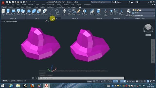 Mesh Refine autocad 3D 2021 in hindi смотреть онлайн