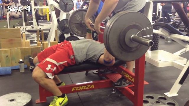 John Haack: 340x5x4 Bench and 550x5x3 Deadlift at 184lbs смотреть онлайн