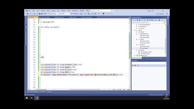 Reading, Updating & Deleting Data in an SQL Database using ASP.NET Core смотреть онлайн