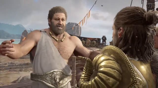 drunk guy gets eaten by shark 🦈 (Assassins Creed Odyssey) смотреть онлайн