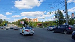 НОВОСИБИРСК/ПЕРЕКРЁСТОК КРАСНЫЙ ПРОСПЕКТ И УЛИЦА СЕВЕРНАЯ/ПАНОРАМНЫЙ ОБЗОР/PANORAMIC VIEW 08.2023