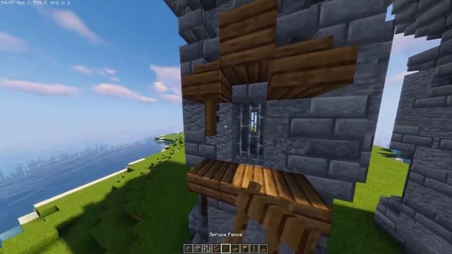 Minecraft | How to Build Medieval Gate | Tutorial Medieval Castle #01 смотреть онлайн