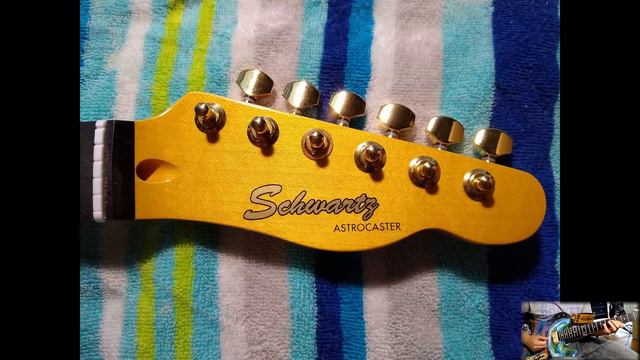 ASTROCASTER - Outer Space Themed Guitar And Strap - Timelapse смотреть онлайн