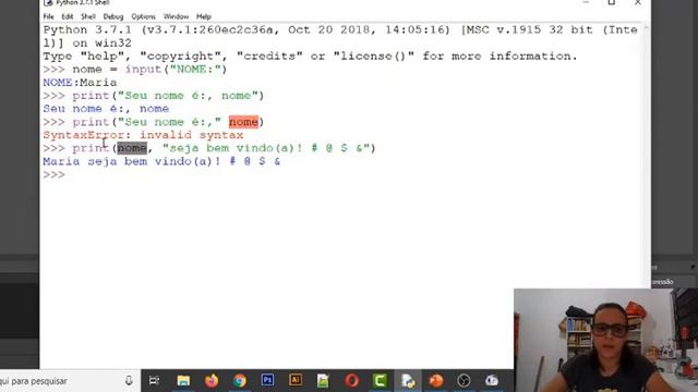LÓGICA - input() e print() - parte 2/3 смотреть онлайн