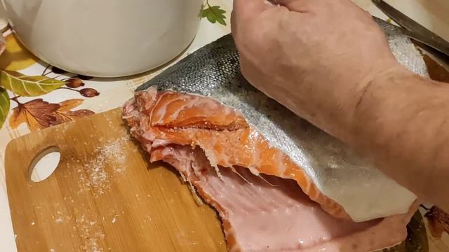 Поморский старинный рецепт засолки семги. Супер малосолочка!!! смотреть онлайн