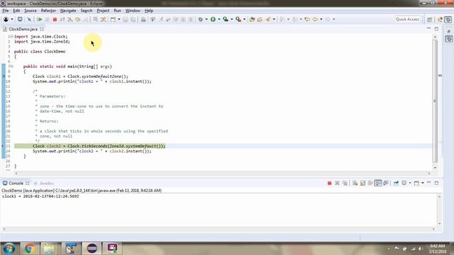 How to use tickSeconds method of Clock class? | Java 8 Date and Time смотреть онлайн
