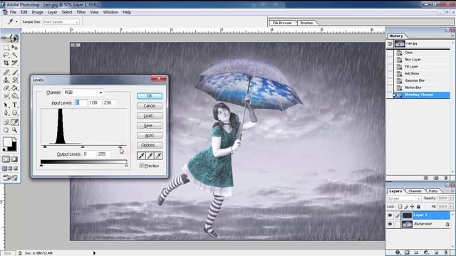 Photoshop tutorial: Rain animation in Photoshop || फॉटोशॉप में एनिमेशन कैसे बनाए смотреть онлайн