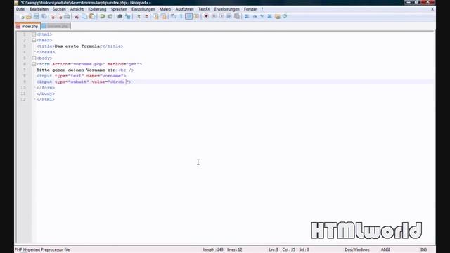 PHP Tutorial: einfaches Formular erstellen mit HTML und PHP | deutsch смотреть онлайн
