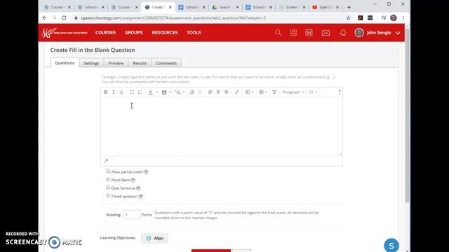 Using Test/Quiz in Schoology смотреть онлайн