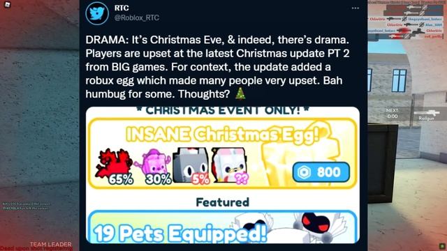 Roblox Pet Simulator X Update Drama