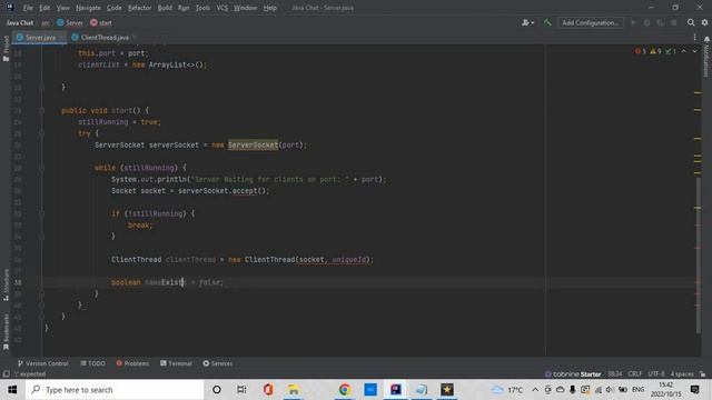 Server - Multithreaded Java Chat Room Project смотреть онлайн