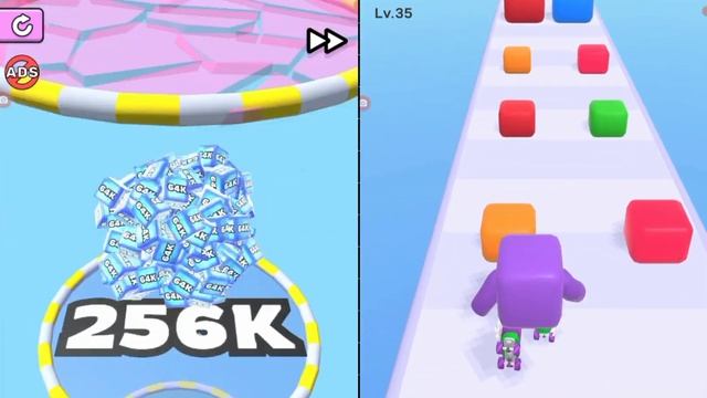 LEVEL UP "NUMBER Run 3D"vs jelly run 2048 Gameplay New Update TikTok game Top Videos level part #3 смотреть онлайн