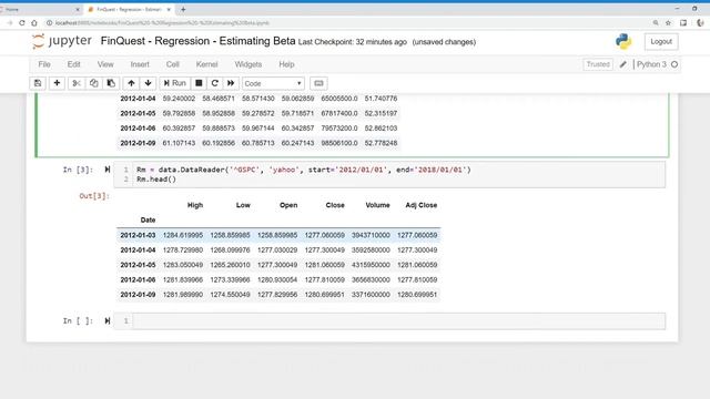 How to run a Regression Model on Stock Returns in Python? смотреть онлайн